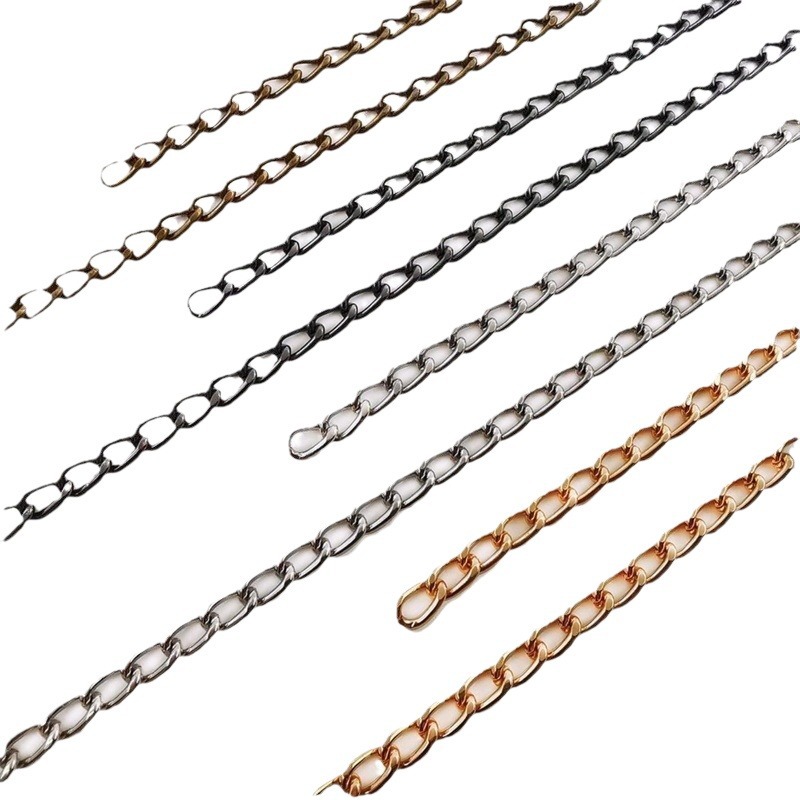 Iron encryption chain extension chain twisted chain fashion jewelry chain iron chain waist chain bag chain bracelet factory wholesale