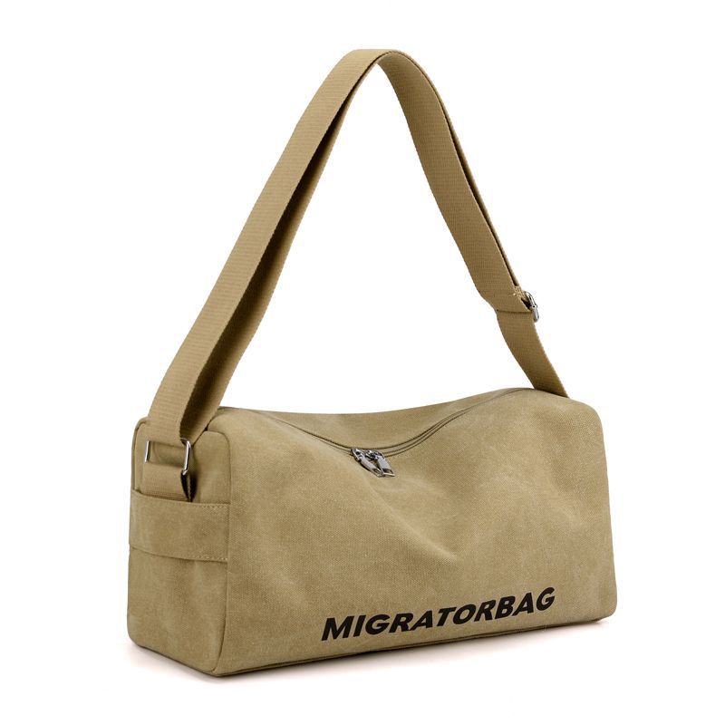 Спортивная сумка для мужчин и женщин, кроссбоди, из плотного канваса, большая ёмкость