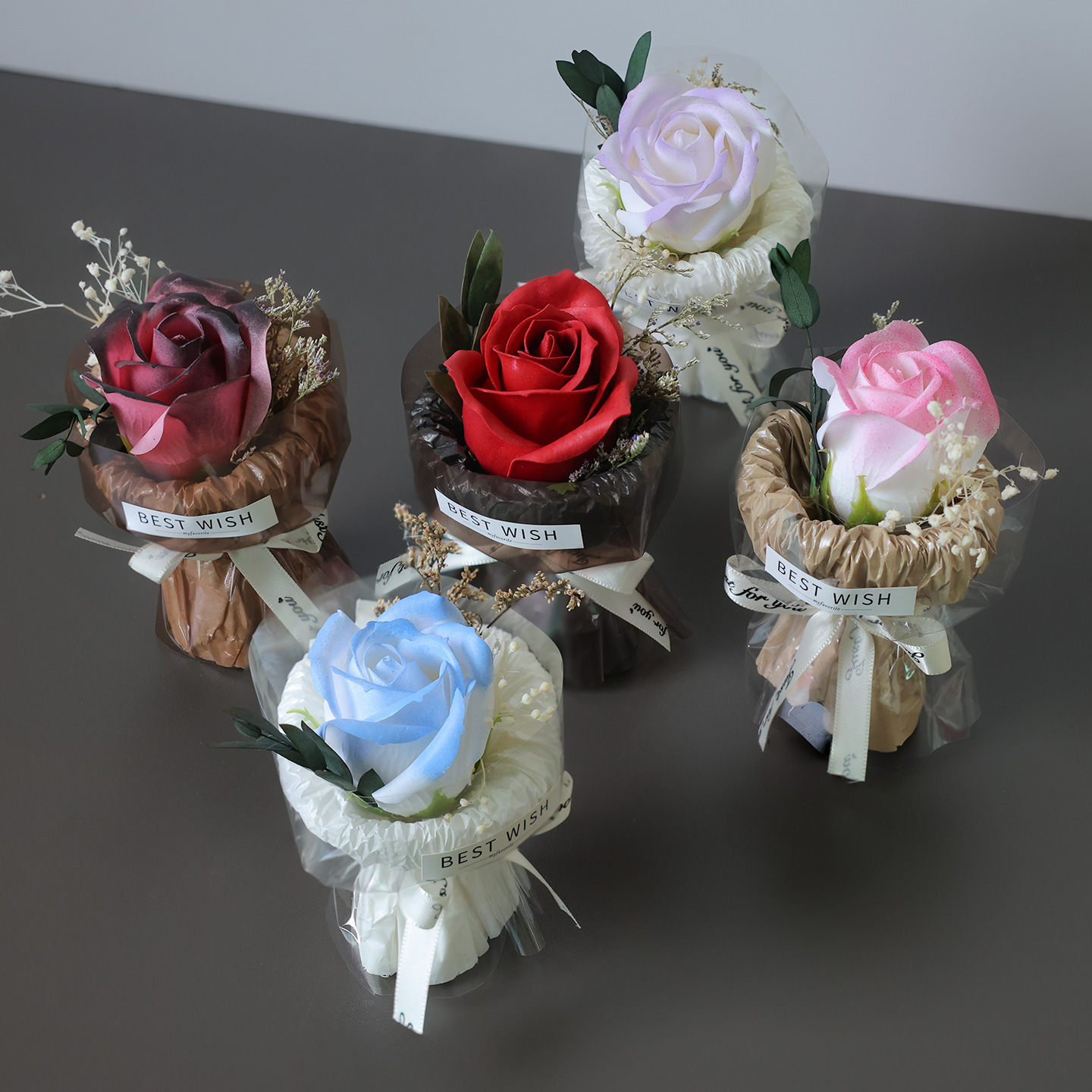 Mini Pocket Meet Small Bouquet Rose Sunflower Eternal Flower Simulation Flower Gift Box Birthday Gift Decoration