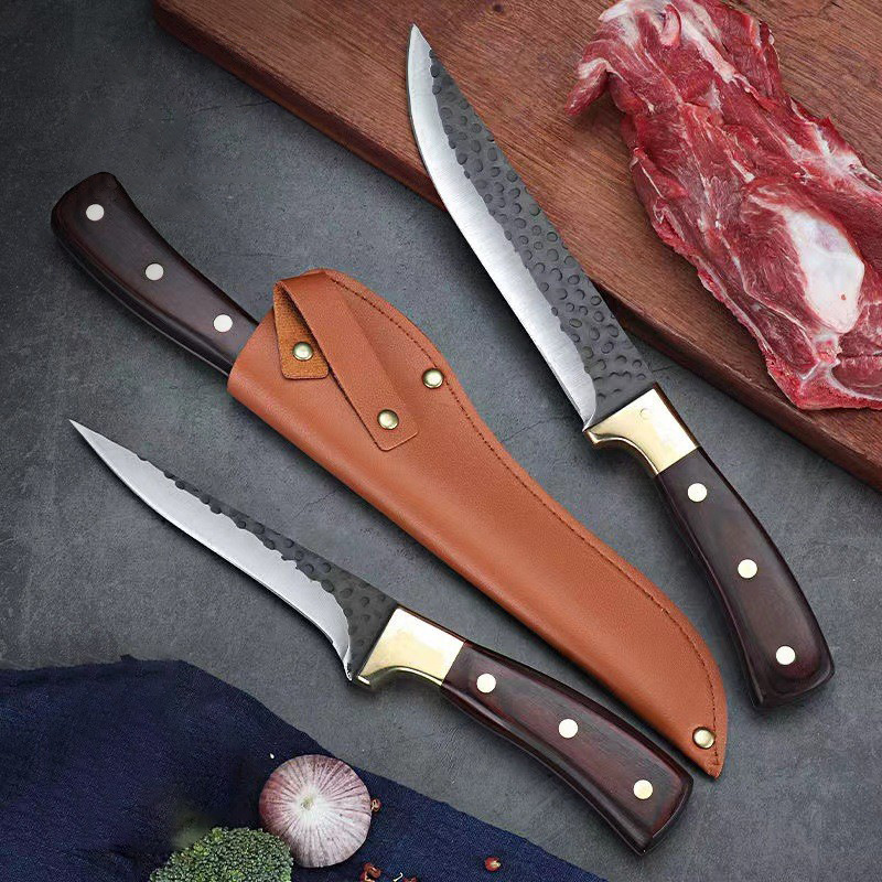 Butcher knife split sharp knife pork meat selling knife handmade forging bone cutting knife pig meat cutting special knife kitchen sheep killing