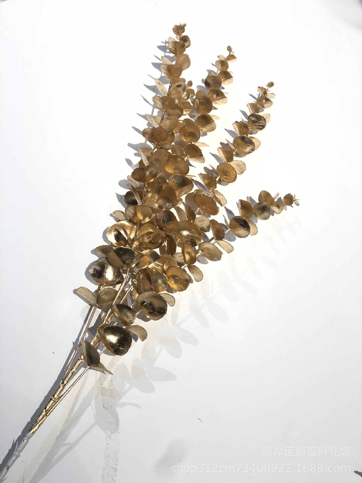 New Year's Eve Flower Material Artificial Holly Eucalyptus Fortune Ginkgo Gold Leaf New Year Decoration Blessing Bucket Spring Festival Ornaments