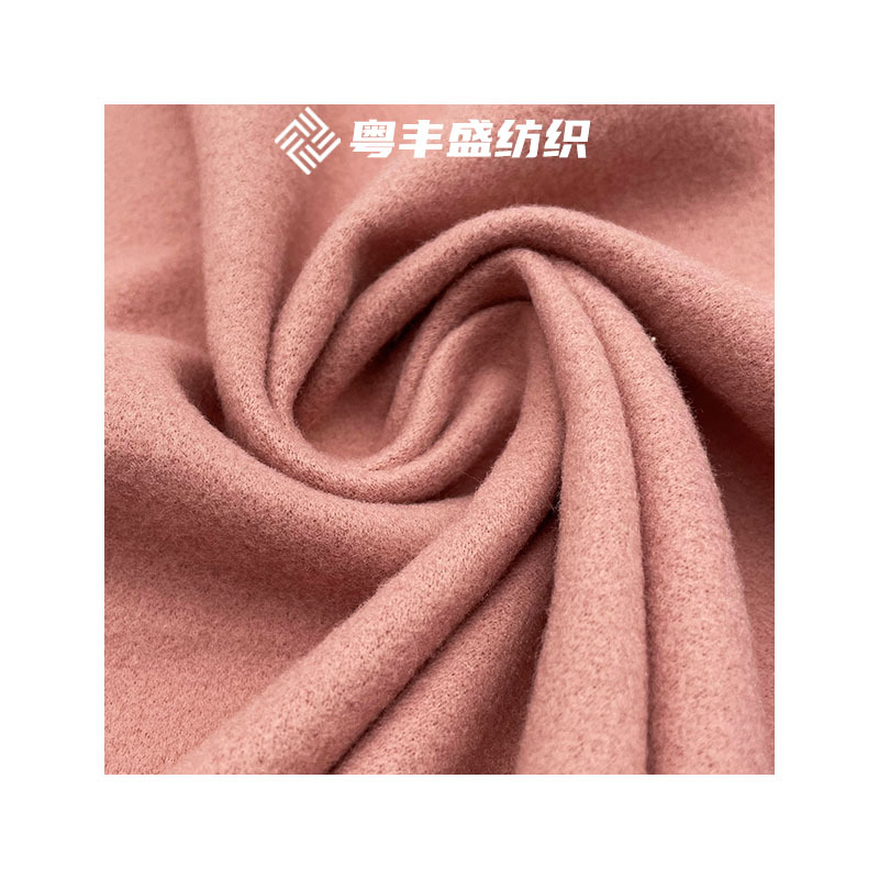 In-Stock Single-Sided Wool Fabric 400g Woolen Fabric Autumn and Winter Faux Fur Women's Coat Hanfu Coat Fabric Wholesale