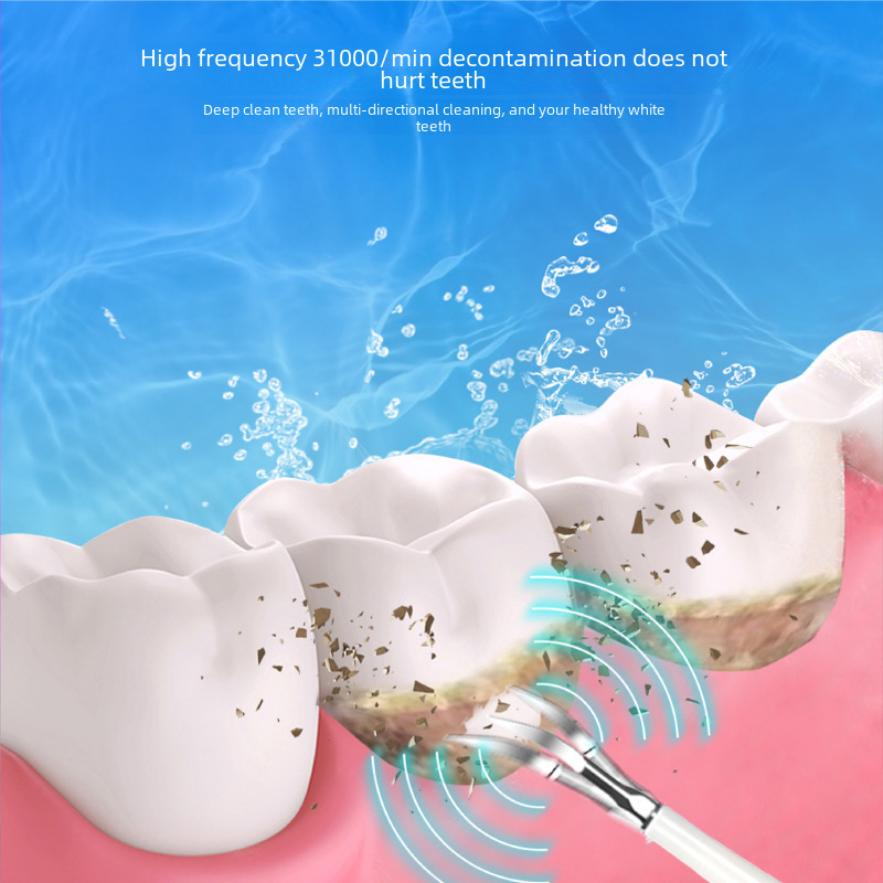 Factory Direct Sales Ultrasonic Tooth Cleaner Electric Toothbrush Dental Calculus Remover Tartar Remover Tooth Cleaner Tooth Flushing Artifact
