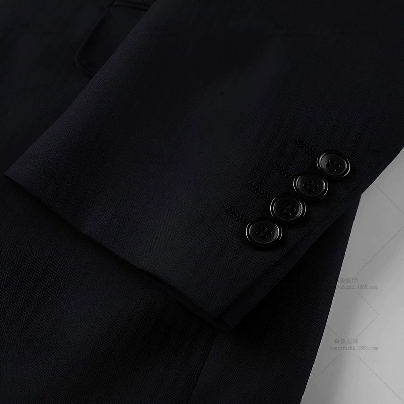 Spring and Autumn Suit Men's Three-Piece Suit Groomsmen Suit Suit Men's Two-Piece Suit for Work Men's Small Suit