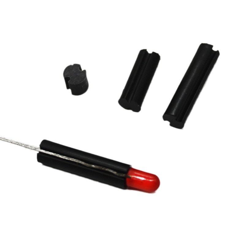 Recommended factory 3mm double pit spacer solid slotted black double slot LED isolation column lamp holder lamp post LED4D