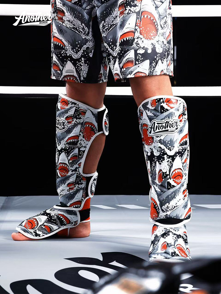 Anotherboxer Professional Sports Leg Protection Protects the Tibia, Sanda Taekwondo Mma Muay Thai Practical Training