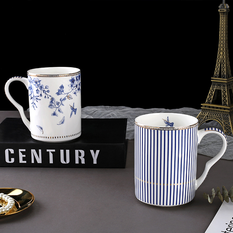 Floris European Accessible Luxury Bone China Afternoon Tea Tea Set Ceramic Gift Coffee Cup and Saucer Mug Western Dinner Plate