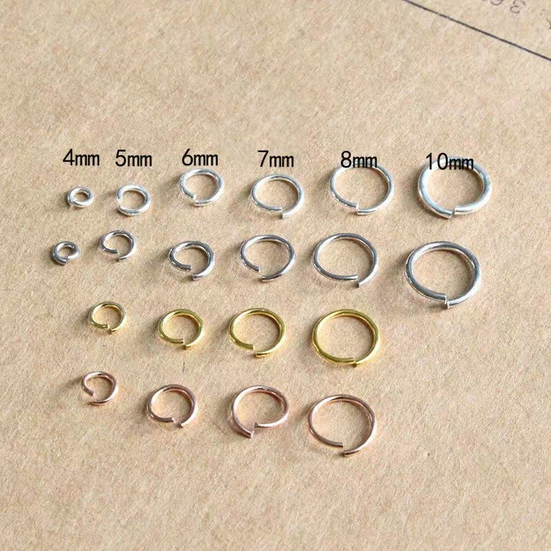 High quality open ring bulk wholesale diy jewelry accessories open closed circle iron ring necklace bracelet connection ring