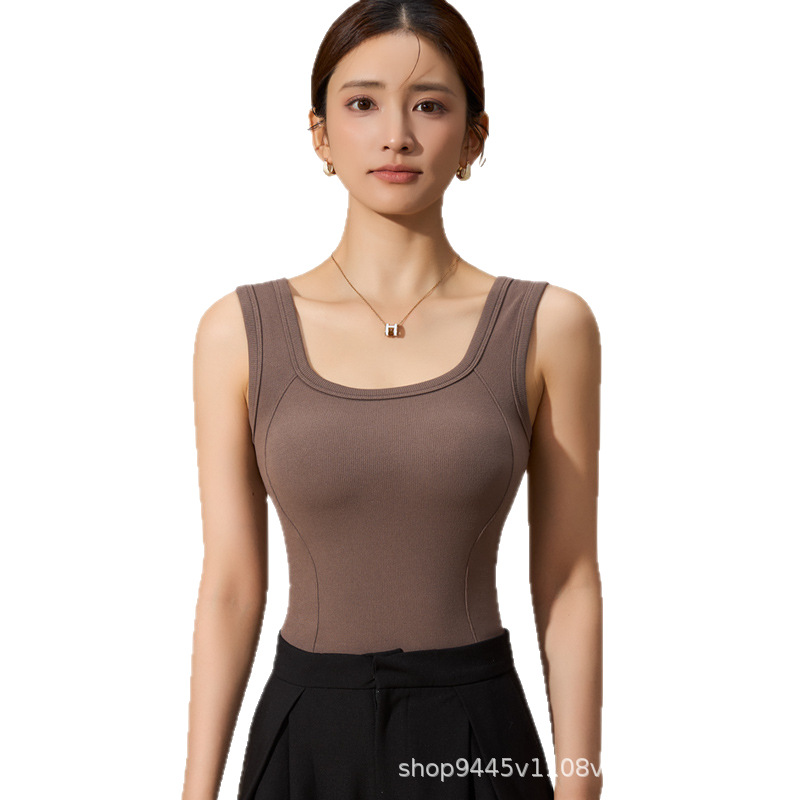 90 White Duck down Autumn and Winter Thermal Vest for Women, Seamless, No Need to Wear Bra Pads, Base Layer Heating Bra, Thermal Underwear