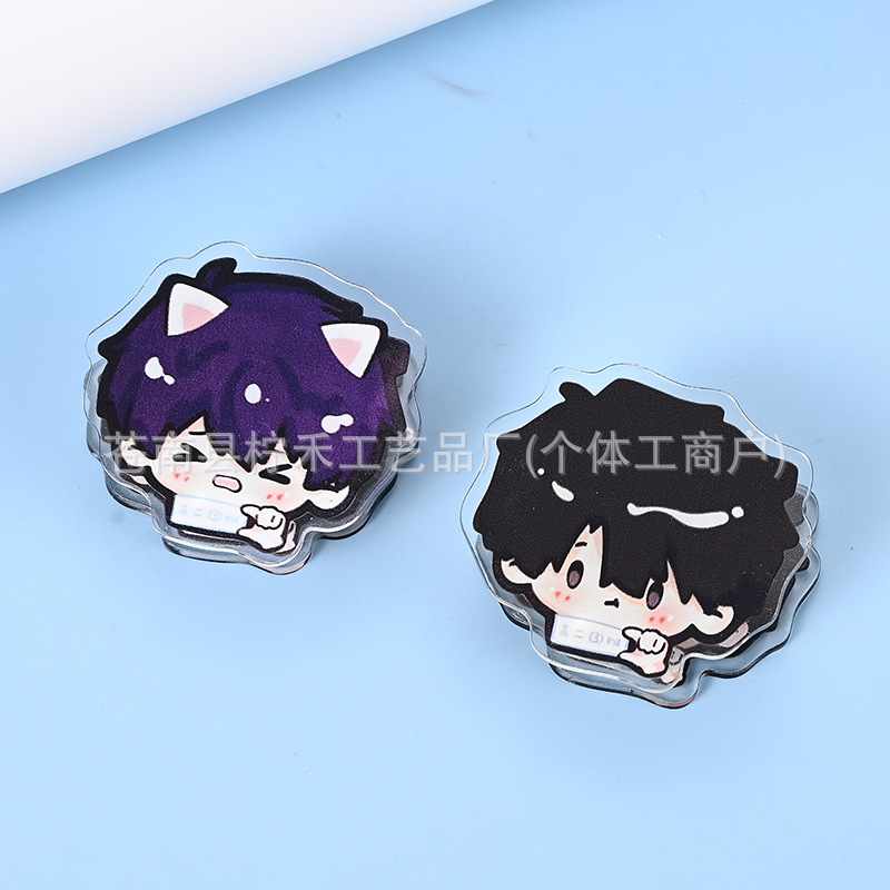 Acrylic Pp Clip Custom Star Anime Cartoon Clip DIY Note Clip Photo Clip Hand Account Custom Small Clip