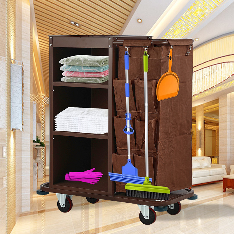 Hotel guest room multi-functional hand cloth straw car cleaning work car cleaning car cloth bag room health service car