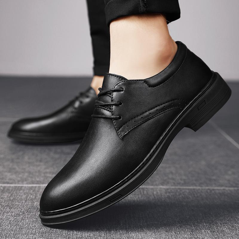 New Casual Shoes Genuine Leather Men's Trendy Casual Leather Shoes Business Shoes Large Size Shoes
