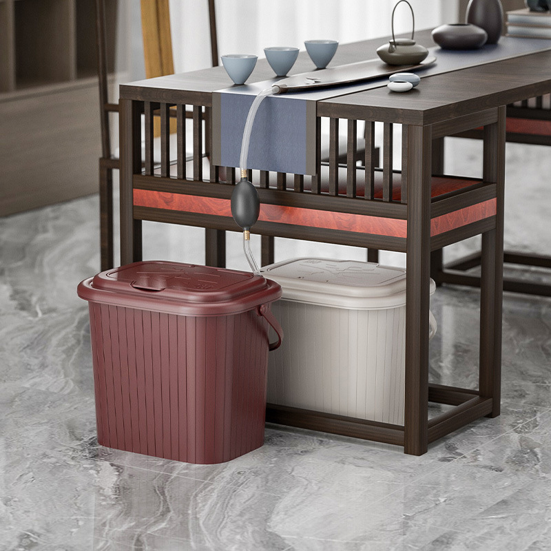 Tea Bucket Tea Residue Separation Filter Drainage Bucket Tea Ceremony Tea Table Trash Can Kung Fu Tea Set Accessories Household Waste Water Bucket