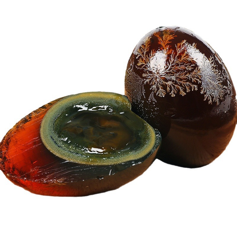 Shendan Pine Flower Preserved Eggs 20 Pieces Lead-Free Craftsmanship Pine Flower Duck Eggs for Catering Hubei Factory Direct Supply