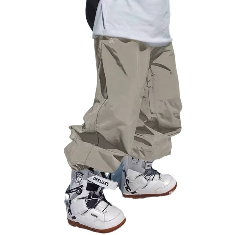 2024 Ski Pants for Men and Women Waterproof Windproof Loose Outdoor Sports Northeast Harbin Cold-proof Overalls