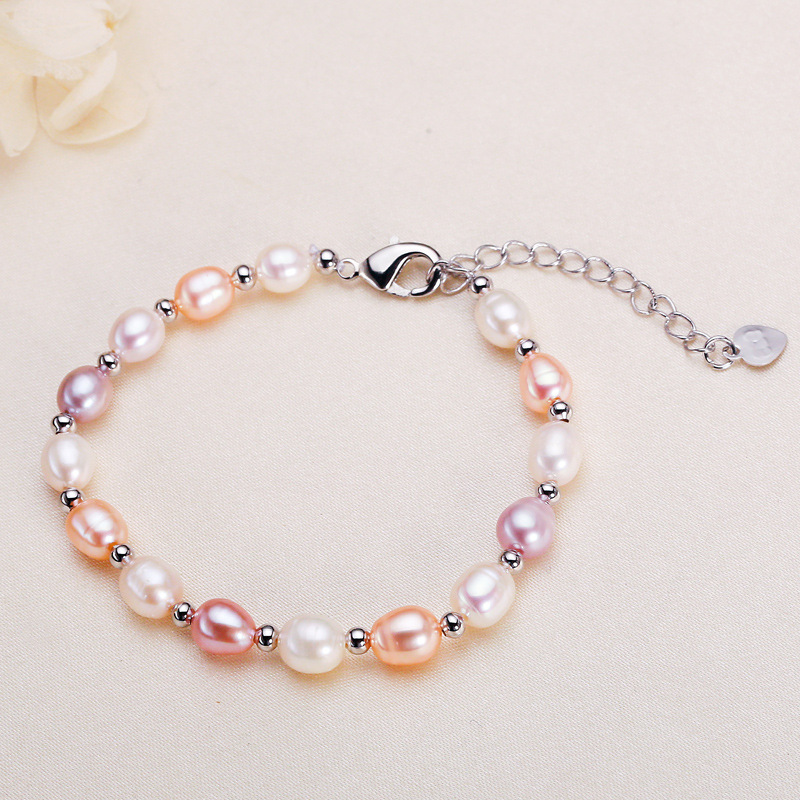 Origin Source Zhuji Freshwater Pearl Bracelet Women's Micro Flaw Small Rice Beads Simple Mother Gift Personalized Best Friend Bracelet