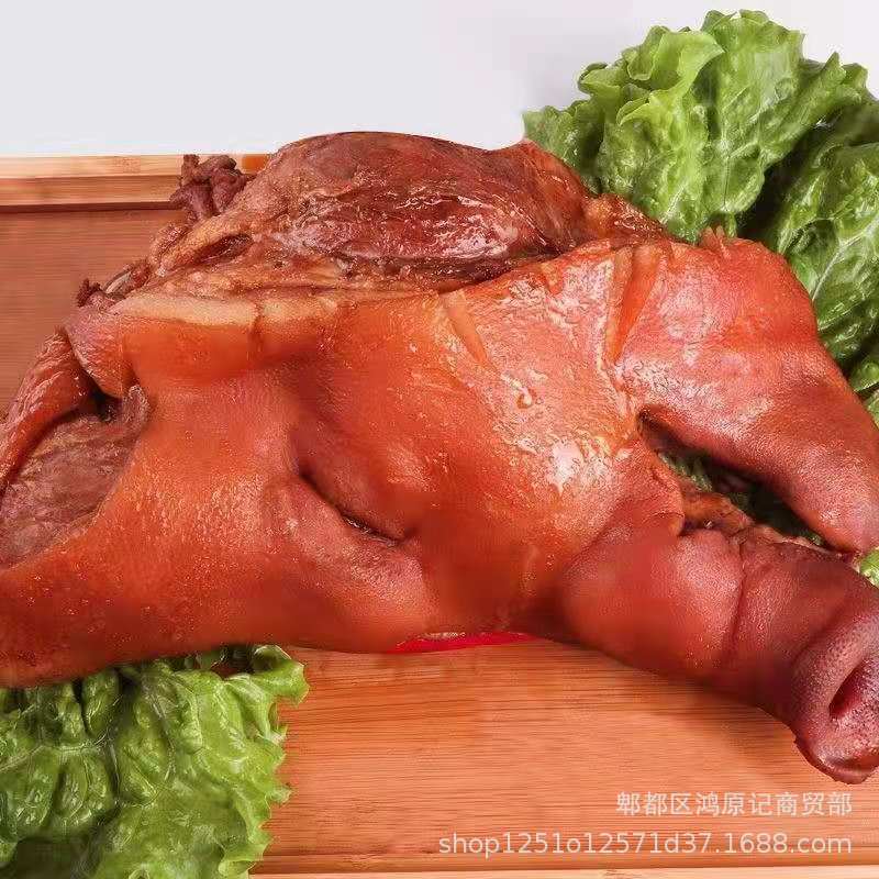 Fully Cooked Braised Pig Head Meat, Pig Face Meat, Cold Dish, Braised Vegetables, Pig Head Meat, Cold Dish, Braised Vegetables, Cooked Food