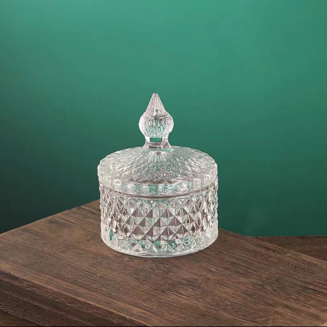 Pineapple Sugar Jar Glass Jar Jewelry Storage Home Decoration Ornaments Storage Jar with Lid Home Box Wholesale