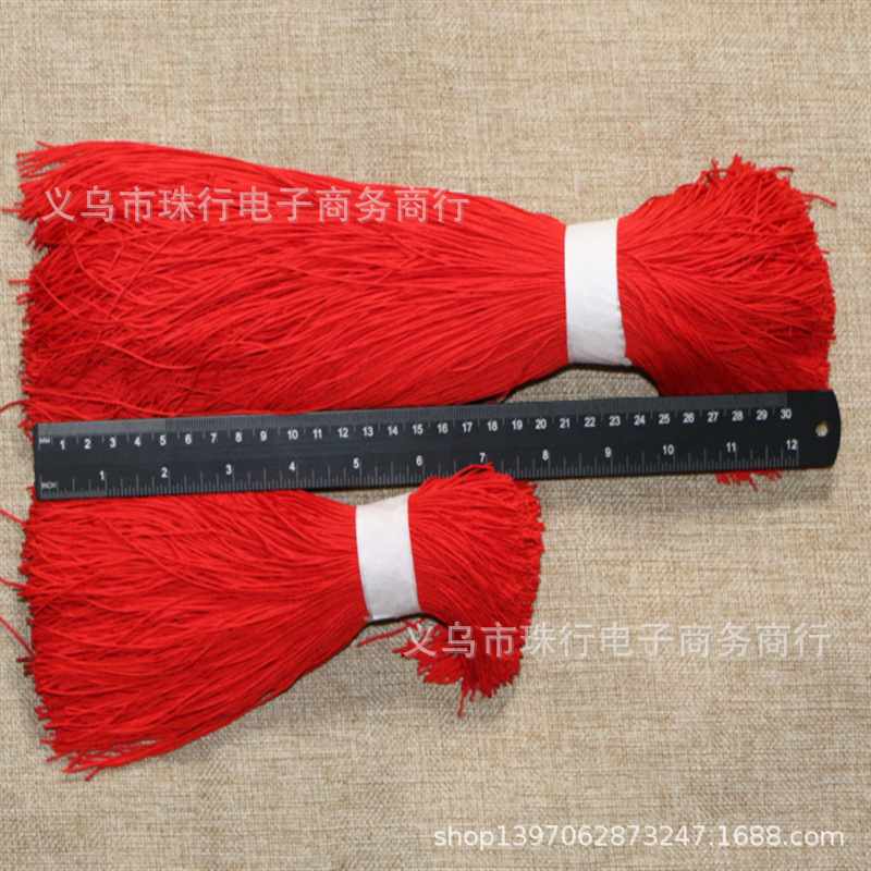Оптовая продажа красной веревки 20-30 см, аксессуары для новогодних тегов, китайский узел