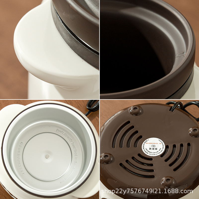 Electric stew pot soup stew soup pot household porridge artifact ceramic purple sand porridge pot automatic plug-in bb pot stew cup