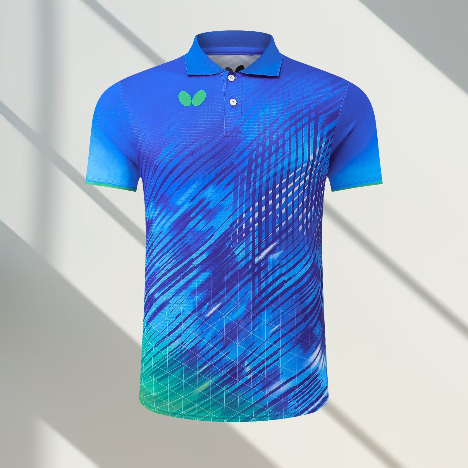 25 Years New Butterfly Table Tennis Short-Sleeved Men's and Women's Bwh283 T-Shirt Sweat-Absorbent Quick-Drying Sports Game Top with Printing