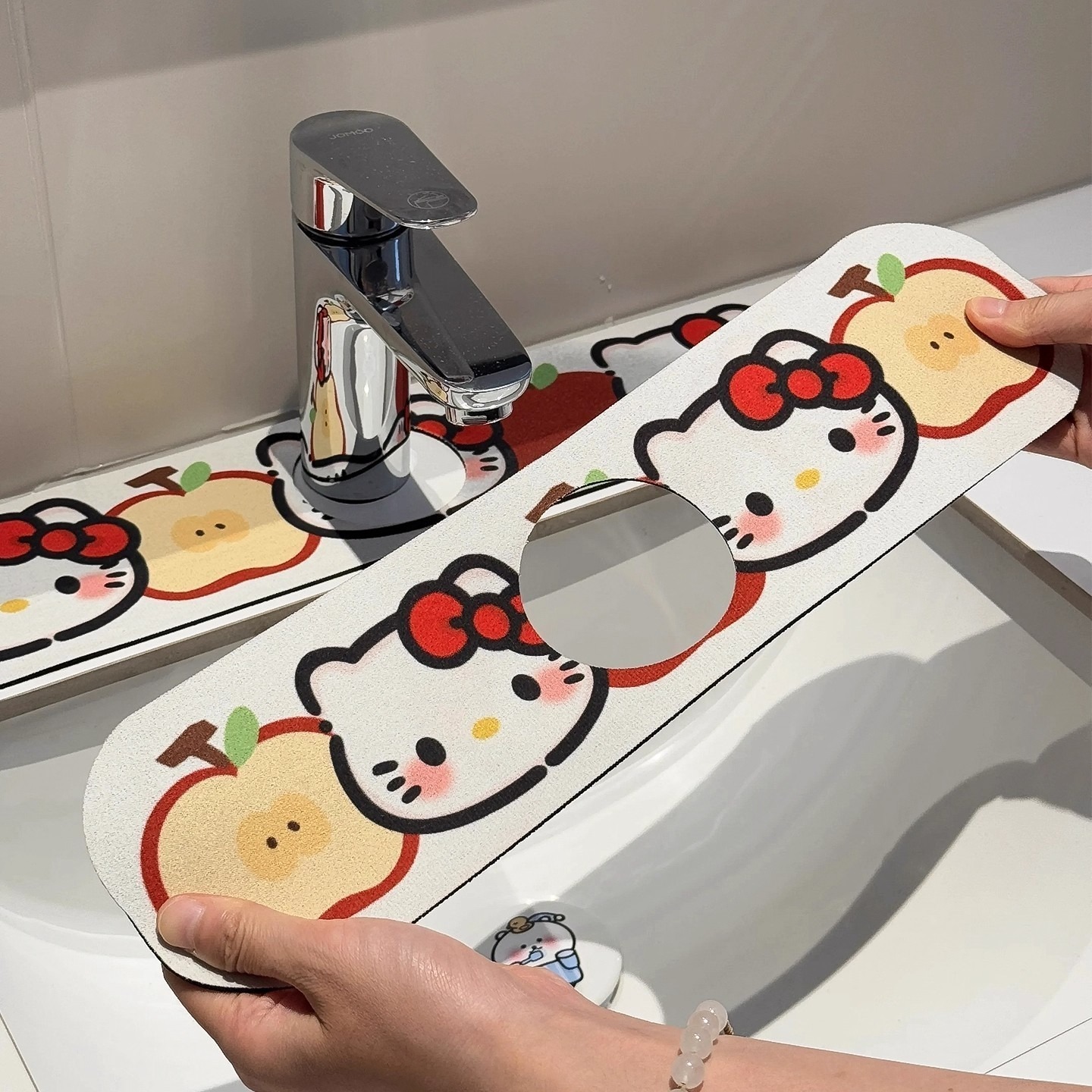 Милый новый мультяшный коврик для раковины, коврик для кофейного стола, водопоглощающий нескользящий коврик для дома и ресторана