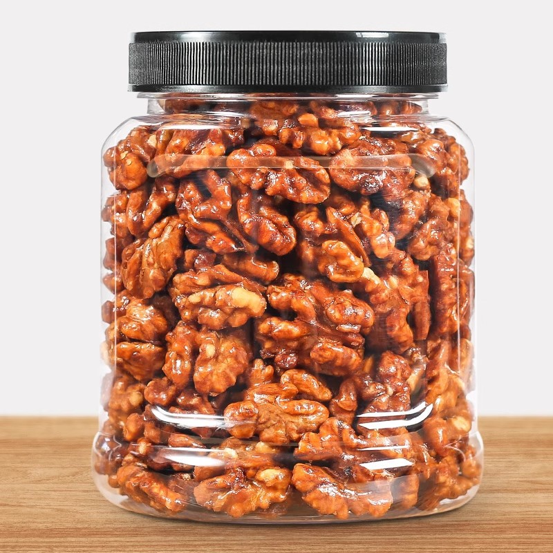New Arrival Honey Amber Walnut Kernels Canned Crispy Sesame Rose Cooked Walnut Kernels Nuts Roasted Seeds and Nuts Snacks Wholesale