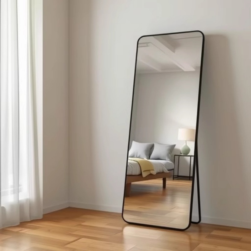 Зеркало в полный рост для одевания, напольное большое зеркало для дома, настенное, популярное среди интернет-знаменитостей, подходит для спален девушек и примерочных магазинов одежды