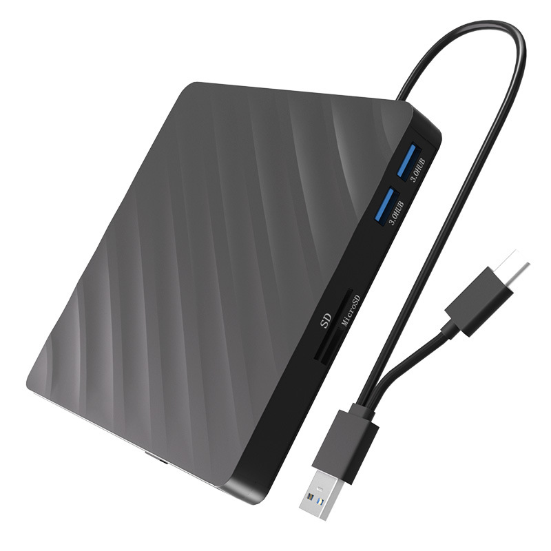 6-in-1 MultifunCtional External USB Driver Neutral Laptop CD Burner TYPE-C Burner