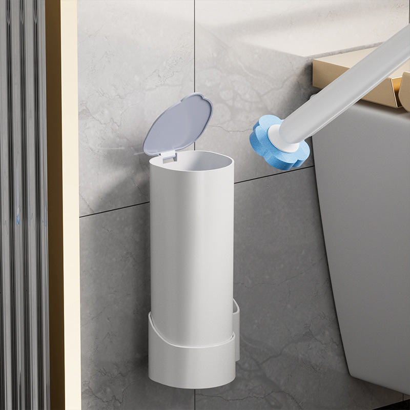 Disposable Toilet Brush suit Replacement Sheet Cleaning Brush Nail-free Wall Hanging Toilet Brush Cleaning No Dead Angle Toilet Brush