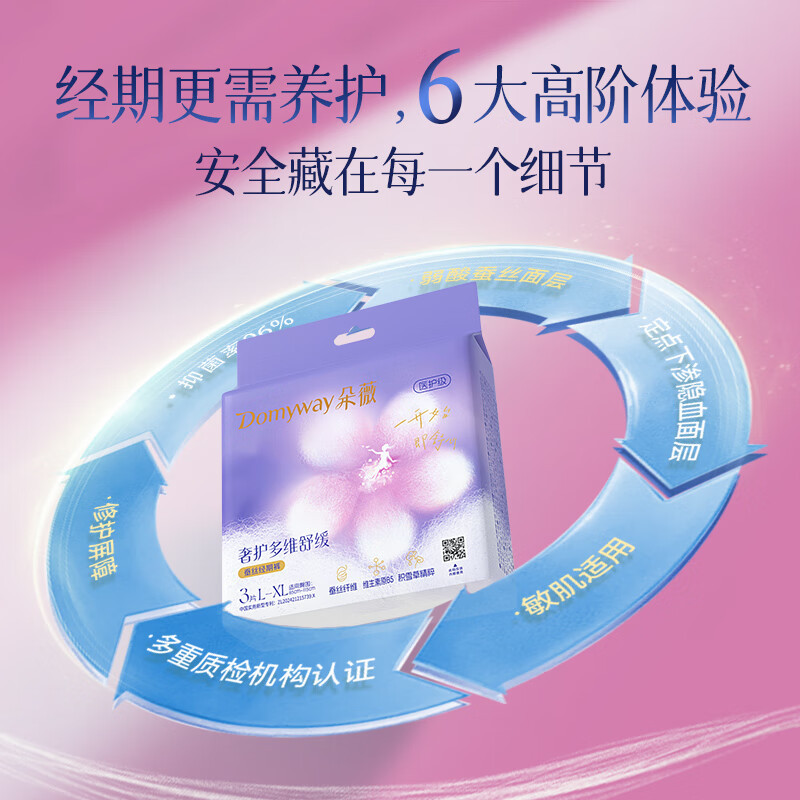 Duowei Luxury Multi-Dimensional Soothing Silk Menstrual Pants Ultra-Thin Breathable Night Sleeping Pants