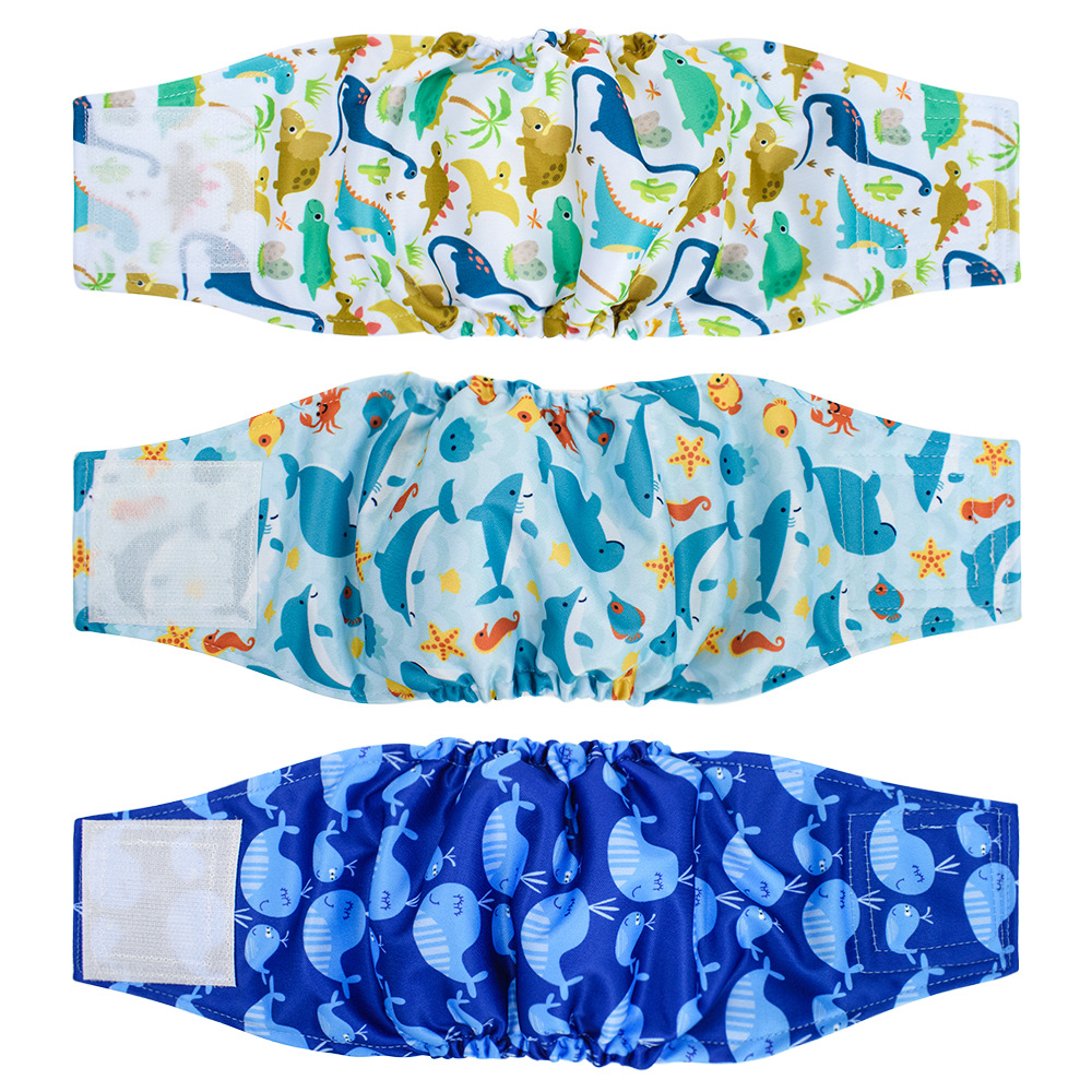 Factory direct male dog physiological pants sterilization pants mesh lining absorbent pul leak-proof dog diaper pants