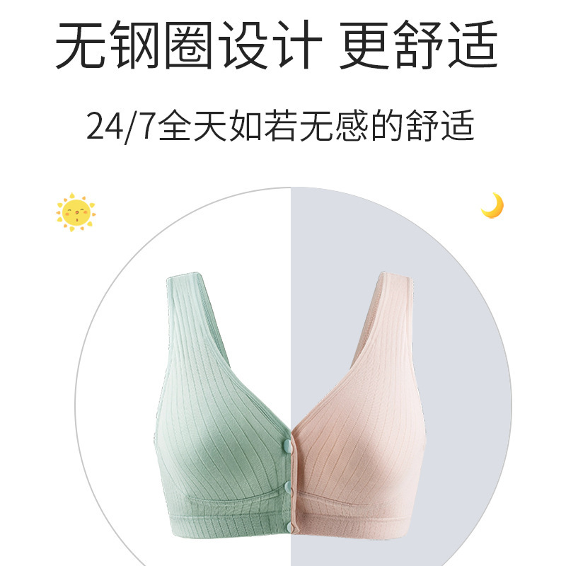 Nursing Bra Vest-Style Maternity Underwear Comfortable Breastfeeding Bra Plus Size Pregnancy Postpartum Push-Up Thin Style