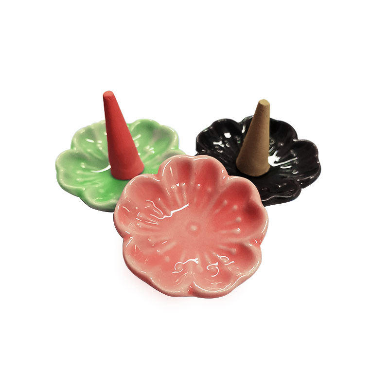 Wholesale Xt-1 Ceramic Small Incense Holder Incense Burner Tower Incense Small Tray Backflow Incense Seat Line Incense Insert Elegant Zen Style