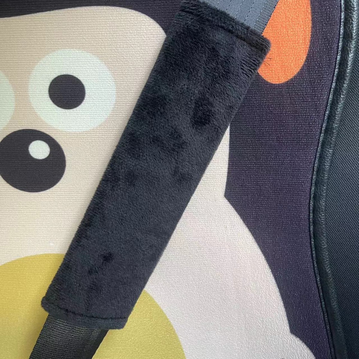 Однотонная накладка на плечо ремня безопасности автомобиля, короткая, супер мягкая, практичная