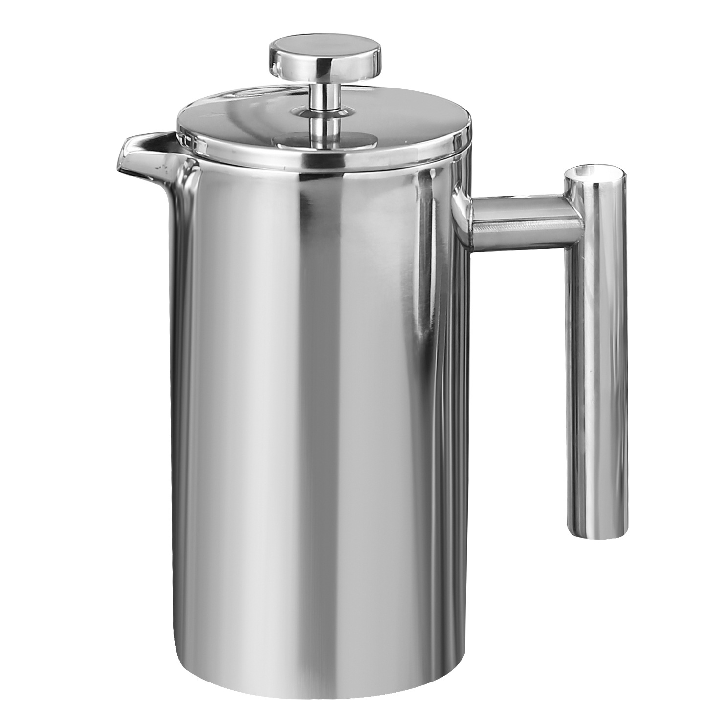 Cross-Border 304 Stainless Steel Hand-Brewed Coffee French Press Pot Coffee Milk Frother Tea Maker Filter Press Pot Tea Pot