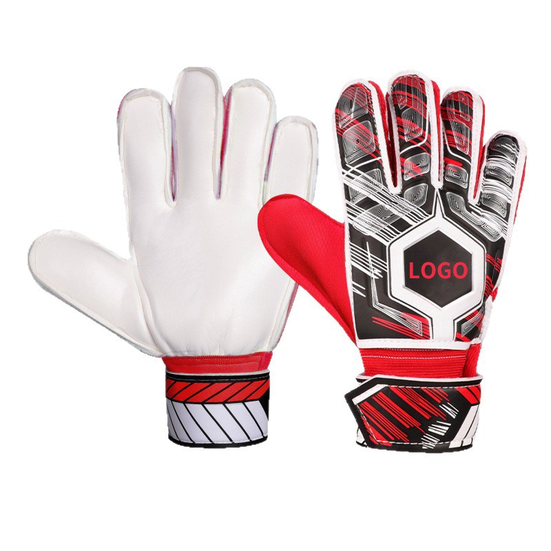 Children's Football Gloves Goalkeeper Latex Finger Protection Competition Supplies Wholesale Non-Slip Thin Goalkeeper Training Anti-Collision