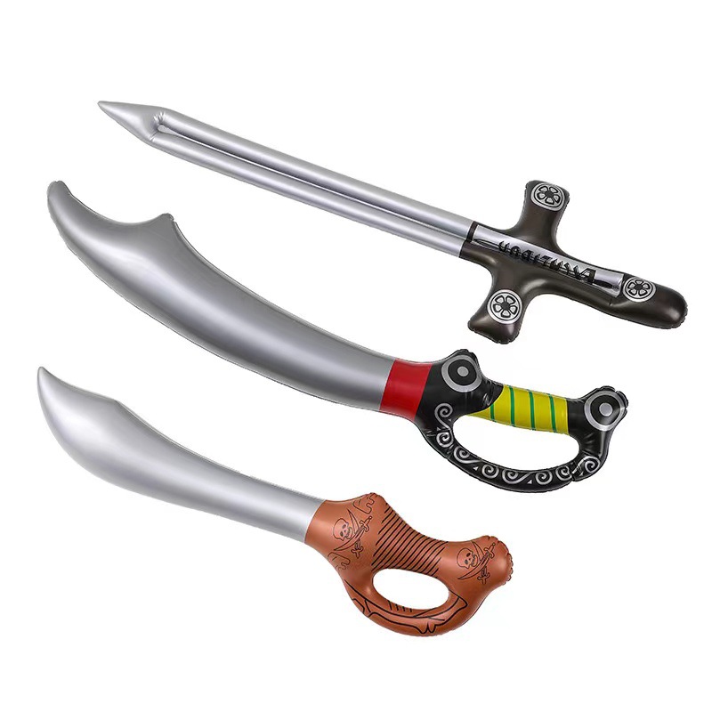 Cross border hot spot inflatable sword inflatable toy pirate sword stage role playing props game props