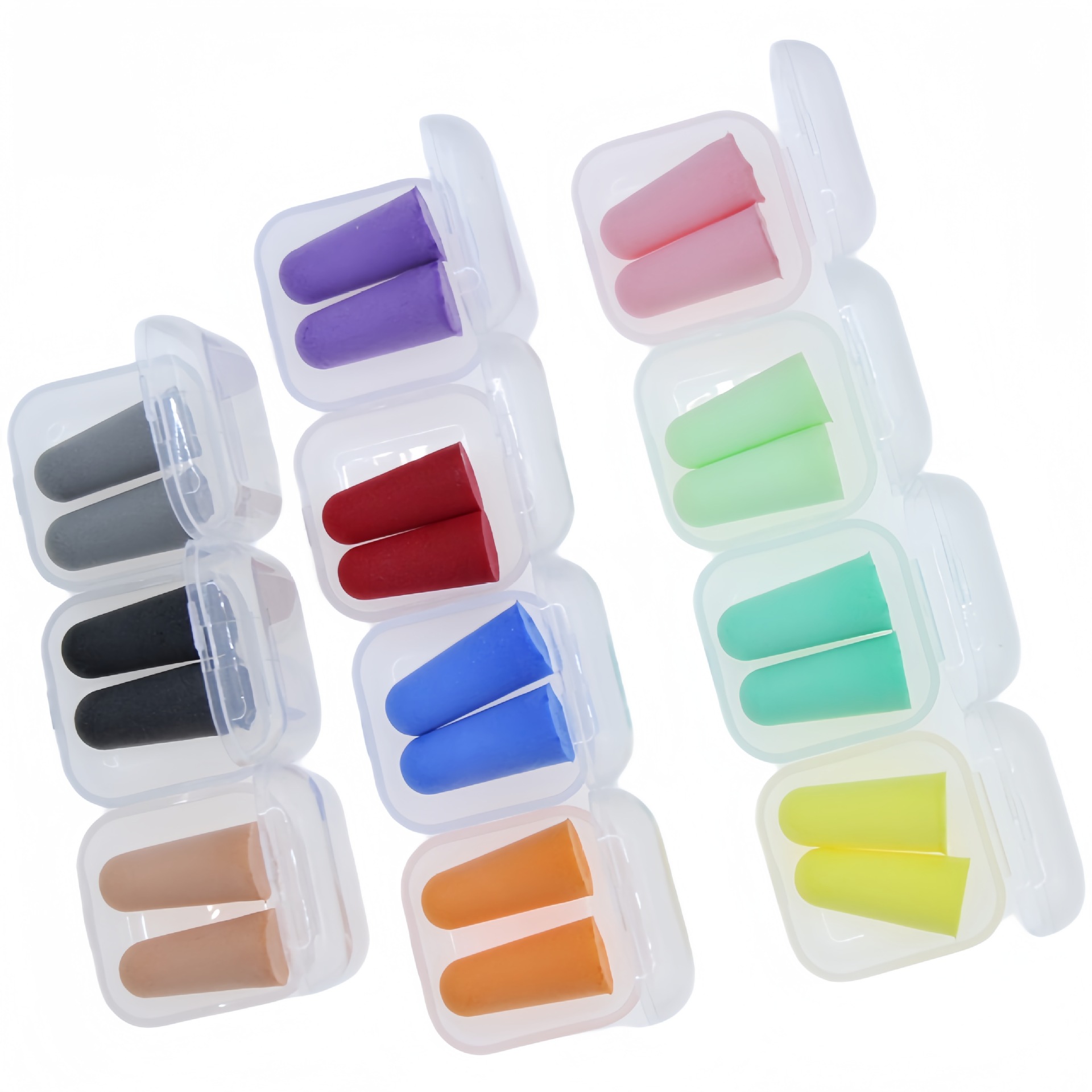 Manufacturers sleep sleep anti-noise learning noise reduction sound insulation slow rebound aviation factory protective sponge PU earplugs