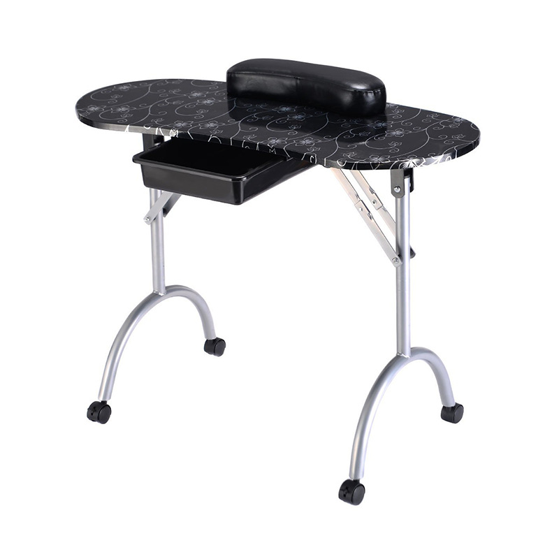 Wholesale full set manicure beauty table size small folding nail table portable nail table can be processed MT-017F