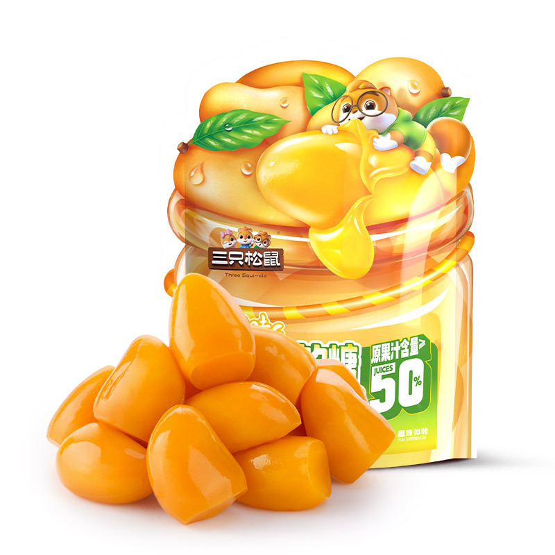 Three Squirrels_Dried Fruit Candied Snacks, Dried Fruits, Nuts, Roasted Seeds and Nuts, Plums, Hawthorn Candies, Various Snacks, Free Shipping