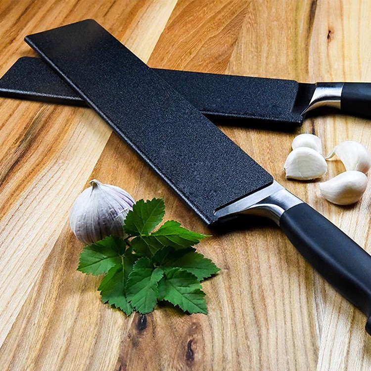ABS knife sheath protector multiple sizes chef knife flocking cutter scabbard protective cover