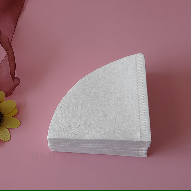 Coffee machine filter paper 100 hand punch V60 drop filter cup filter paper coffee pot filter paper U102 fan-shaped coffee filter paper