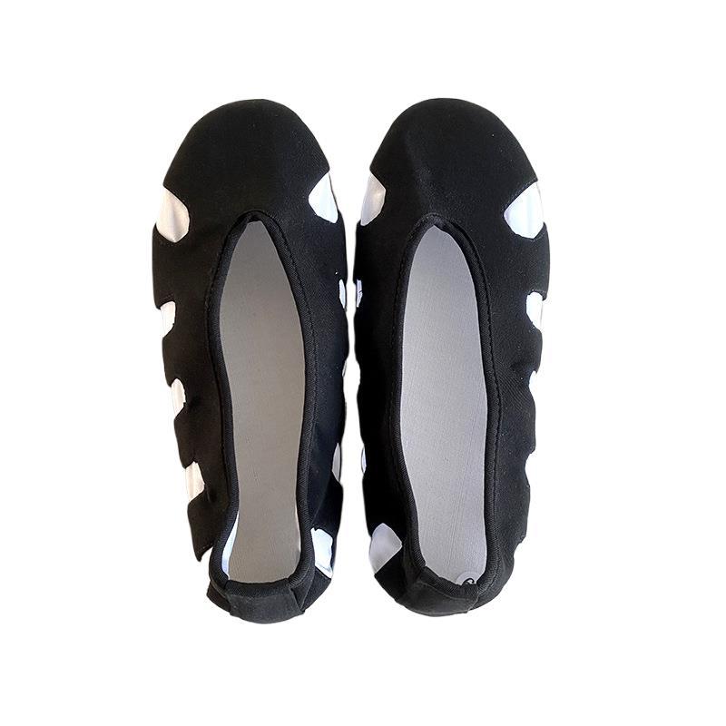 Cloth-Covered Shoes, Cloud-Traveling Shoes, Soft-Soled Tai Chi Cloud-Hook Shoes, Cloth Shoes, Practice Shoes, Low-Cut Flat-Soled Black and White