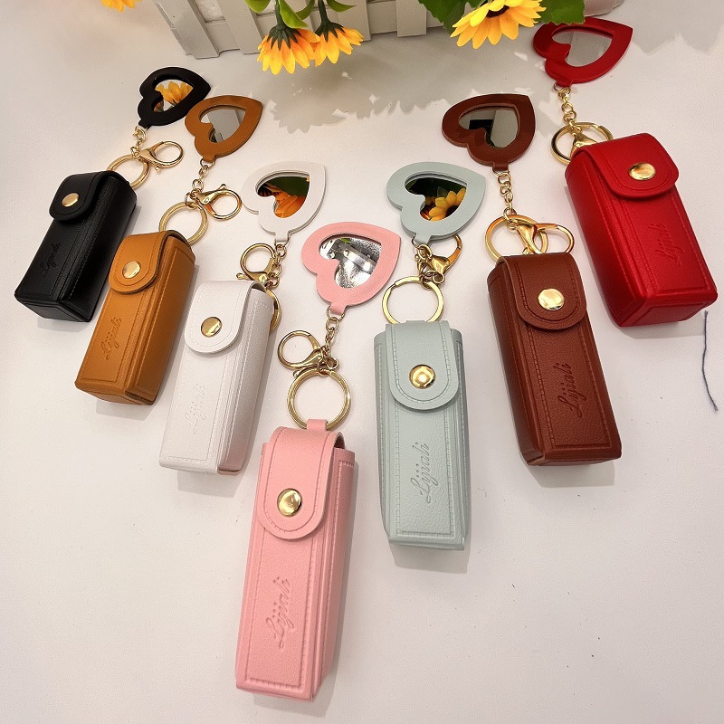 новый стиль 2025 года, мини портативный брелок с логотипом, PU кожаная сумка-подвеска, универсальная и повседневная
