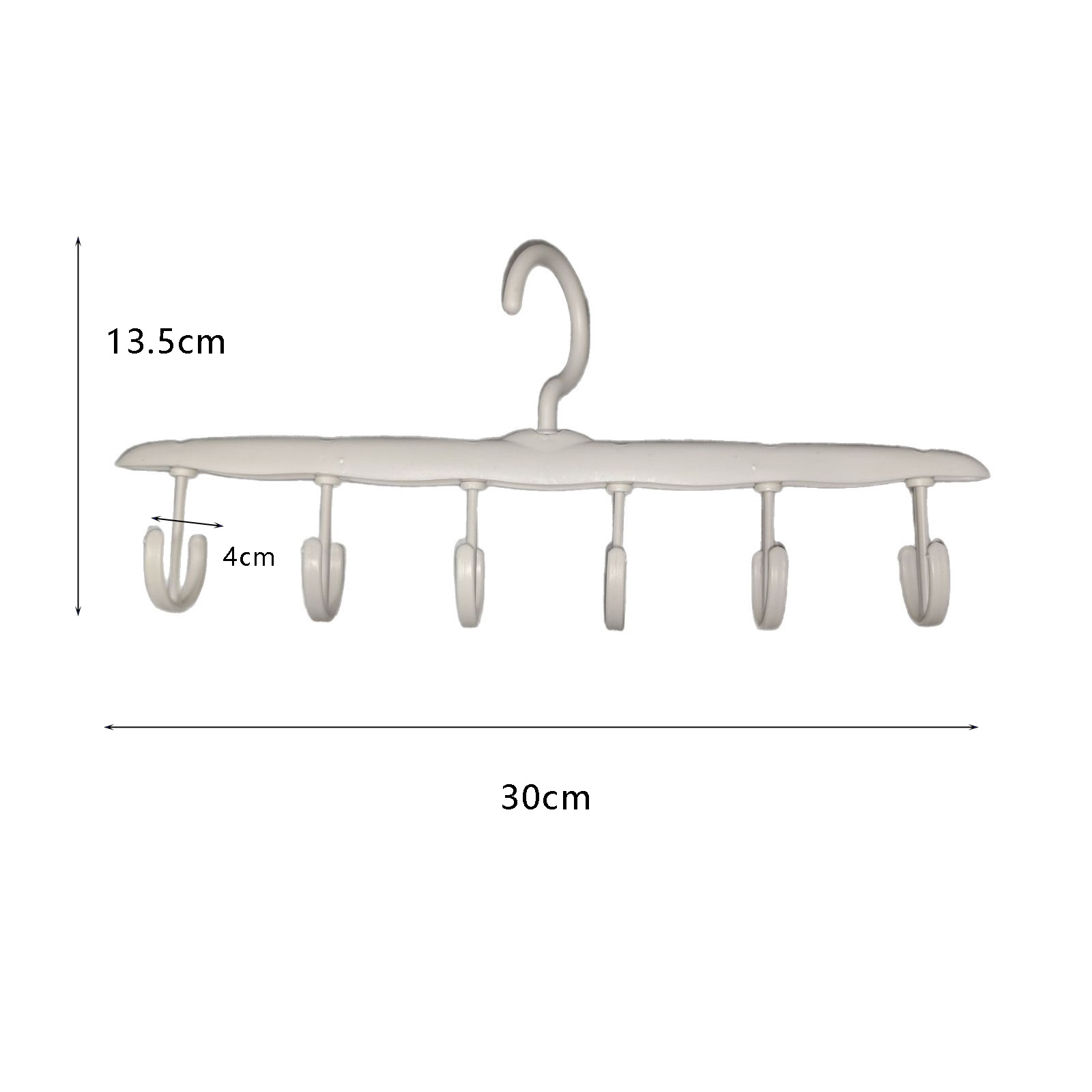 Wave-Shaped Clothes Hanger for Home Dormitory Students, with Multiple Hooks for Hanging Clothes and Underwear, Multifunctional Rotating Storage Organizer