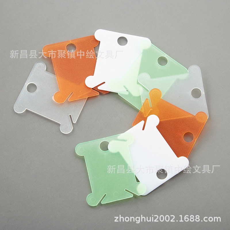 Zhongpainted plastic winding board candy-colored embroidery thread finishing tools factory direct supply in stock