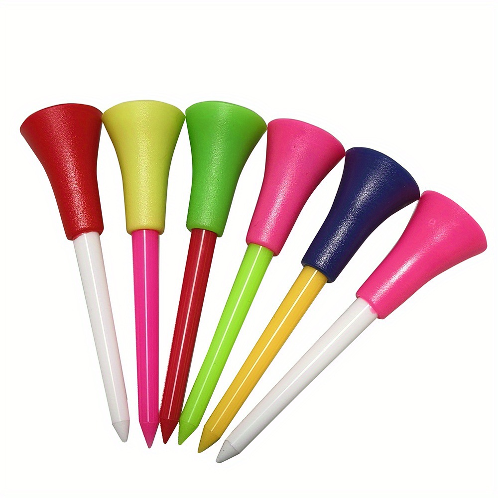 Golf Stud Plastic Golf Tee Multicolor Golf Rubber Cover TEE Ball Drag golf tees