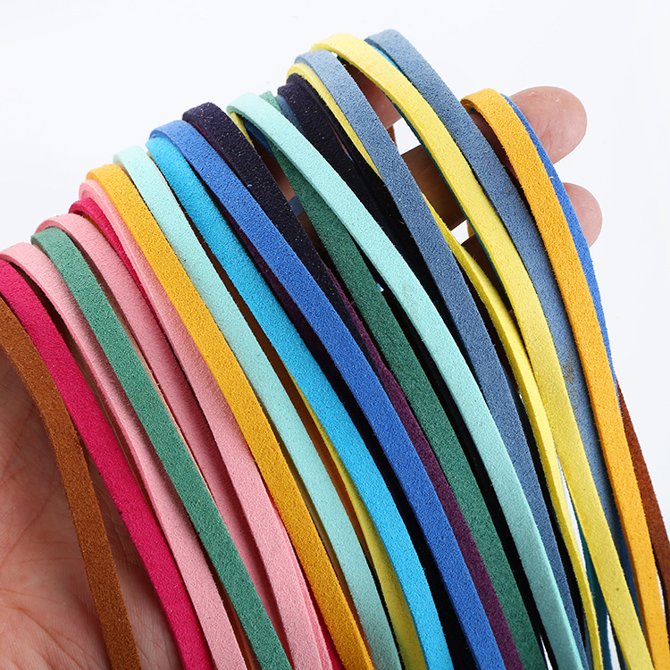 Корейская бархатная кожаная веревка, различные спецификации, оптовая продажа ювелирных аксессуаров