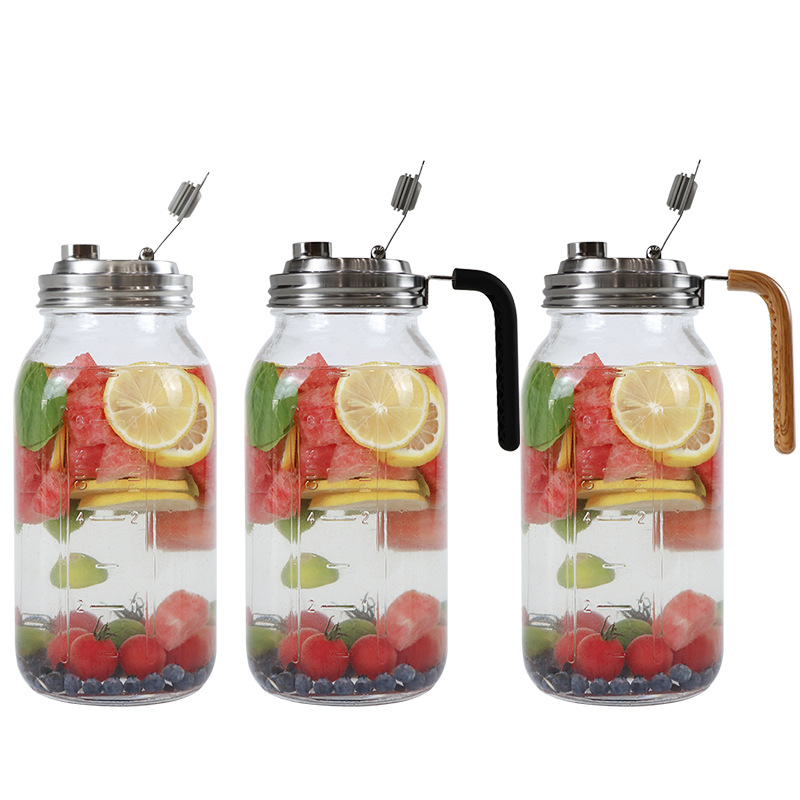 Лучший продаваемый на Amazon крышка для холодного кофе из нержавеющей стали 304 с ручкой, крышка для банки Mason, сертифицированная Fcm